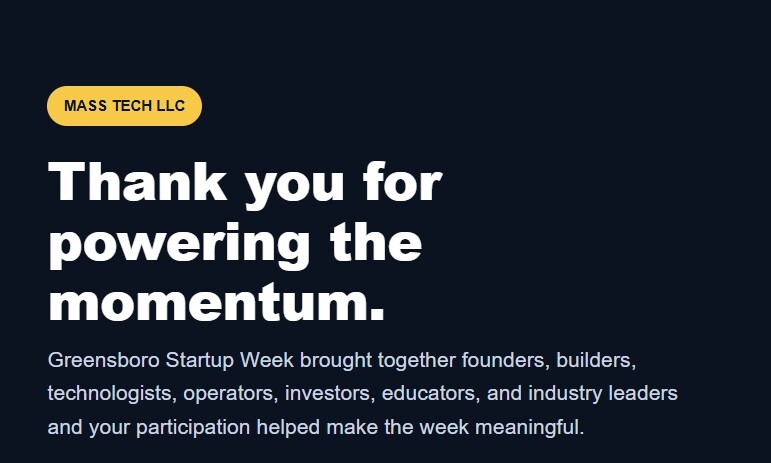 Greensboro Startup Week 2026